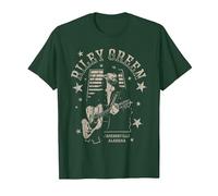 Riley Green Jacksonville Alabama Country Music Artist Camiseta, Hombre, Verde Bosque, 3XL