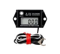 RileyFine Contador de horas de funcionamiento digital inductivo del tacómetro, recuperación de velocidad máxima, indicador de velocidad para tractor cortacésped ZTR a gas