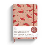 Rileys & Co Cuaderno Perfumado de Sandía para Trabajo - 8 x 6 Pulgadas - Cuaderno de Tapa Dura con Aroma Refrescante - 240 Páginas Rayadas - Cuaderno Compacto para Mujeres y Adolescentes