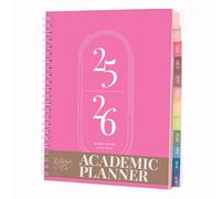 Rileys Planificador 2024-2025, agenda académica semanal y académica de 18 meses, agenda académica semanal y mensual, cubierta flexible, páginas de notas, (20 x 15 cm)
