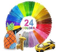 Rilitor 3D Pen PLA Filament 1.75mm Refills, 24 Colours, 3M per Colour, Total 72M, 1.75 mm 3D Printing PLA Filament Refill for 3D Pens and 3D Printers