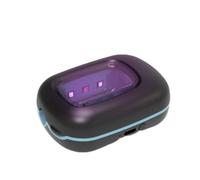 RILIZER Funda desinfectante para cepillo de dientes UV, tapa de viaje recargable con soporte magnético para pared, limpiador portátil para cepillos de dientes de cualquier tamaño