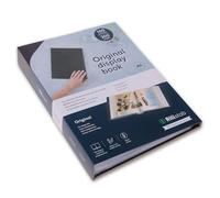 Rillstab RI99494 Álbum de fundas Original A4, 100 fundas internas, negro | Carpeta de presentación patentada con mecanismo plano para escuela, oficina, música, arte y proyectos