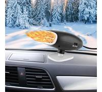 Riloer 12 V 150 W 2 en 1 calefactor para coche, auto encendedor de cigarrillos calentador ventilador de refrigeración descongelador desempañador, calefactor coche mechero