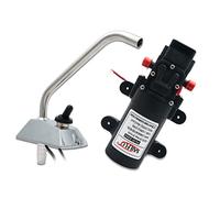 Riloer 12V Bomba de Agua Eléctrica de Repuesto, Autocebante 35PSI S-AILF-LO Bomba de Agua con Grifo, Universal Portátil para Caravana Marina RV