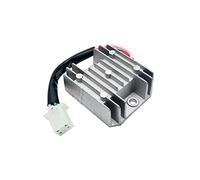 Riloer 12V Motocicleta 4 Cables Regulador Rectificador, Enchufe Macho Universal Regulador de Voltaje Rectificador para ATV Dirt Pit Bike Scooter Ciclomotor, Paquete de 1