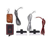 Riloer 16 LED de luz estroboscópica para coche, lámpara de advertencia de seguridad policial, tablero de 12 V para coche de motocicleta rojo y azul