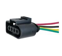 Riloer 1PC 12v conector de bobina de encendido, 4pin universal conector de bobina de encendido reparación arnés enchufe compatible con volkswagen, audi, oem reemplazar accesorios 1J0973724