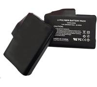 Riloer 2 baterías recargables de polímero de litio de 7.4 V y 2200 mAh, batería de polímero de litio recargable de polímero de iones de litio, certificación de seguridad UL FCC, baterías negras a