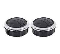 Riloer 2 Piezas de Ventilación de Aire Acondicionado de Estilo de Perilla Universal, Salida de Deflector, Salida de Aire de Rejilla, para RV, Autobús, Yate, Barco