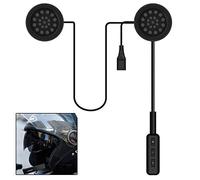 Riloer 4.1 - Auriculares Bluetooth para casco de motocicleta, con micrófono Boom para intercomunicador, llamadas telefónicas, música, interfonos
