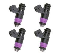 Riloer 4pcs motor de reemplazo de inyectores de combustible, compatible con R-ENAULT C-LIO F-LUENCE Grand S-CÉNIC L-AGUNA M-EGANE M-ODUS/Grand M-ODUS, H132259 8200132259