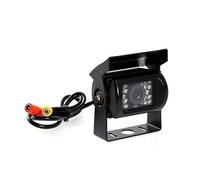 Riloer Cámara de Visión Trasera para Automóvil, Cámara de Visión Trasera HD de 9V-36V, Cámara CCD de Vista Frontal Impermeable para Camión y Remolque, con 18 LED Infrarrojos de Visión Nocturna