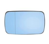 Riloer Car Vidrio del espejo lateral izquierdo/derecho, reemplazo del espejo retrovisor retrovisor con función de calefacción, para BMVV 3 Series E46 318i 320i 325i 330i 1998-2006, blanco/azul