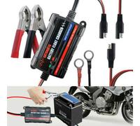 Riloer Cargador de batería automático - 6V/12V 1000mA Cargador de batería inteligente Arrancador para automóvil Motocicleta