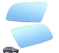 Riloer Espejo retrovisor lateral izquierdo/derecho con calefacción, vidrio blanco/azul tintado, B-M-W 5 Series E60 520d 520i 523li 525li 530li 2004-2007, 51167065081, 51167065082