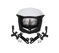 Riloer Faro delantero de motocicleta ABS de 12 V 35 W compatible con Y-amaha YZ XT WR TTR 125 230 250 450, máscara de carenado, luz de circulación diurna