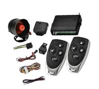 Riloer Kit de control remoto universal de bloqueo centralizado de 12 V, sistema de alarma para coche, cerradura de puerta con sensor de choque