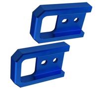 Riloer Kit de gancho de remolque para parachoques delantero de coche, gancho de remolque de metal, 2 piezas, compatible con Toyota Tacoma 2024-2026 4Runner 2025-2026, color azul