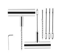 Riloer Kit de reparación de neumáticos con mango en T, 4 herramientas de sonda de repuesto y 1 herramienta hexagonal tipo L