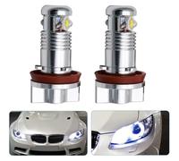 Riloer LED Luz de Anillo de Halo de Ojos de Ángel, Luces de Circulación Diurna DRL H8 Bombillas Compatible con BMW Serie 1 E82/E87, Serie 3 E90 E91, E92, E93, Serie 5 E60, E61