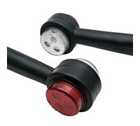 Riloer - Luces de marcador laterales, redondas, LED, delanteras, traseras, compatibles con camiones de remolque de 12 V y 24 V