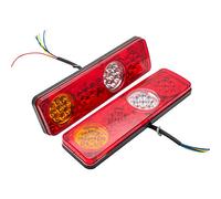 Riloer Luces traseras, 2x 36 LED 12V Luces Traseras Ute Remolque Caravana Camión Barco Indicador de Marcha Atrás Material ABS