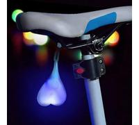 Riloer Luces traseras de Bola de Bicicleta, Luces de Advertencia de corazón de Bicicleta, lámpara de Huevo LED Esencial para la Noche, Impermeable, Azul