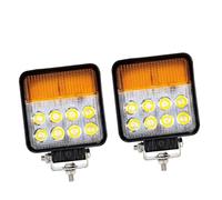 Riloer Luz de trabajo LED cuadrada de 12 V-80 V CC, 30 W, luz de giro delantera, lámpara para montacargas, compatible con vehículos de construcción, montacargas y excavadoras.