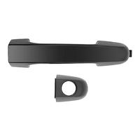 Riloer Manija de puerta exterior, manija de puerta exterior de plástico negro, apto para Hy-undai i20 2007-2014
