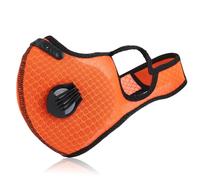 Riloer Máscara antipolvo para ciclismo al aire libre, máscara facial de polvo y viento para motocicleta, motocicleta, bicicleta, máscara protección solar, Transpirable de media cara, naranja