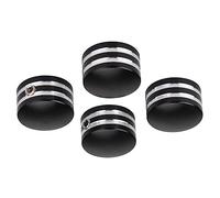 Riloer Tapas para pernos de cabeza para Ha-rley-Da-vidson todos los modelos de cámara doble, apto para modelos Big Twin 1340 Evo, modelos Sportster, negro y cromado, 4 piezas