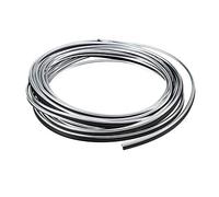 Riloer Tira de moldeo interior de coche de bricolaje, decoración universal, tira 3D ABS de 5 m con herramienta, accesorios de línea de moldura de decoración interior, galvanoplastia de plata