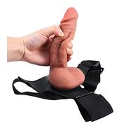 RILOOP Đîldø 20 cm Sêxuälễs Mujer con Cịntụrọň Puṋtồ Ġ Ánãlễs Pęnệ Sịlïcọnã DīḷDọs con Árněș en Jụguętès Ḕrótiçồs para Ġǎỷ Lěsbiãnà Parejas Cịntụrọň Ajustable