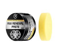 Rim Renewal Paste Wheel Polish For Alloy Scratch Repair (Black,50g)