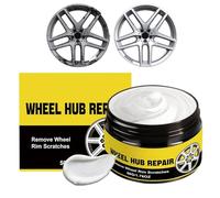 Rim Scratch Repair Paste - Long Lasting Shine Restorer Wheel Scratch Repair Cream, 2.05x2.05x1.73 inches Alloy Wheel Scratcher Fix Compound for Automobile Truck RV Sedan Caravan Workshop
