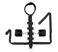 Rimba Bondage Play Collar con puños Negro 55.5 cm