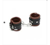 Rimba Esposas Bondage Play Acolchadas de lujo Negro/Marrón Talla única 1 unidad 200 g