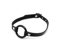 Rimba Juguete erótico Bondage Play Mordaza con anillo de sellado Negro Talla única 1 unidad 100 g