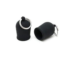 Rimba Bondage Play Pinza para pezón con anillo Negro/Plata Ø 2.5 x 7.4 cm