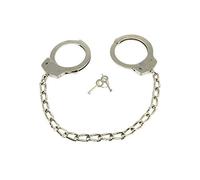 Rimba Esposas de policía de metal para tobillos con cadena Plata One Size