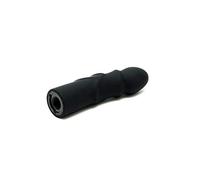 Rimba Latex Play Consolador intercambiable para arnés Negro Ø 3,5 x 14 cm
