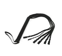 Rimba Látigo con 6 hebras trenzadas a mano Negra 75 cm