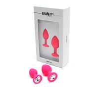 Rimba Toys Berlin - Bling Buttplug Duo set Rosa Ø 2,8 x 7,2-3,8 x 8