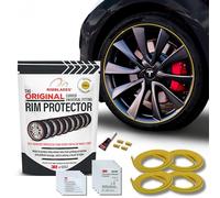 Rimblades Original Protectores de Llantas de Aleación Amarillo - Compatibles con Ruedas de Hasta 24” x 4 | Para Llantas con Borde Curvo/Redondeado | 9 Colores | Fácil Instalación DIY