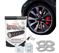 Rimblades Original Protectores de Llantas de Aleación Blanco - Compatibles con Ruedas de hasta 22” x 4 | para Llantas con Borde Curvo/Redondeado | 9 Colores | Fácil Instalación DIY