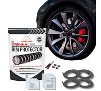 Rimblades Original Protectores de Llantas de Aleación Grafito - Compatibles con Ruedas de hasta 22” x 4 | para Llantas con Borde Curvo/Redondeado | 9 Colores | Fácil Instalación DIY