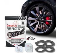 Rimblades Original Protectores de Llantas de Aleación Grafito - Compatibles con Ruedas de Hasta 24” x 4 | Para Llantas con Borde Curvo/Redondeado | 9 Colores | Fácil Instalación DIY