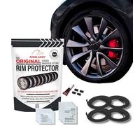 Rimblades Original Protectores de Llantas de Aleación Negro - Compatibles con Ruedas de hasta 22” x 4 | para Llantas con Borde Curvo/Redondeado | 9 Colores | Fácil Instalación DIY