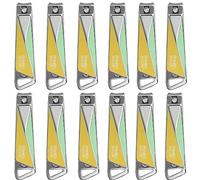 RIMEI 12 cortaúñas, cortaúñas premium para dedos de los pies, cortaúñas, cortaúñas para mujeres, hombres, personas mayores (embalaje en caja: 12 piezas)